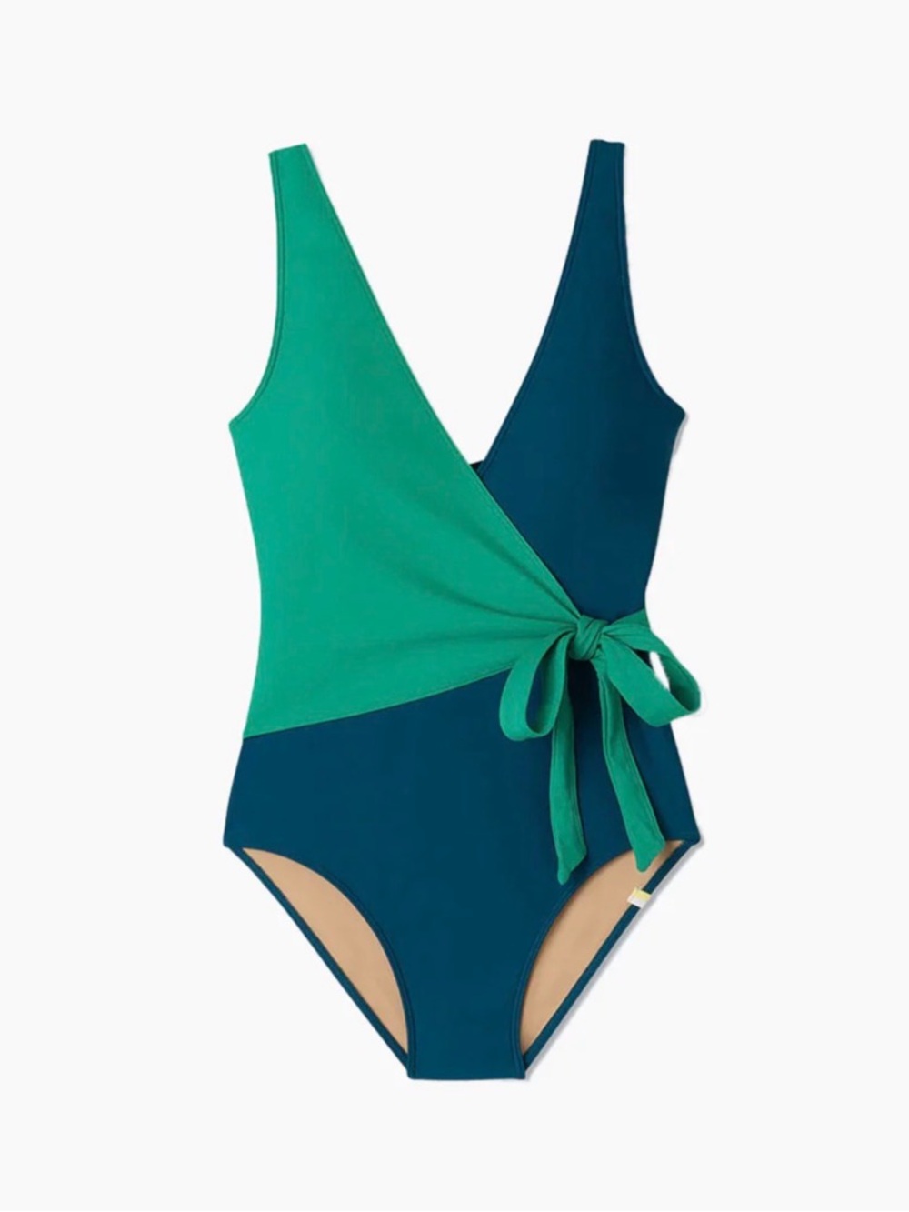 Summersalt The Perfect Wrap One-Piece in Seaglass & Seaweed size 12